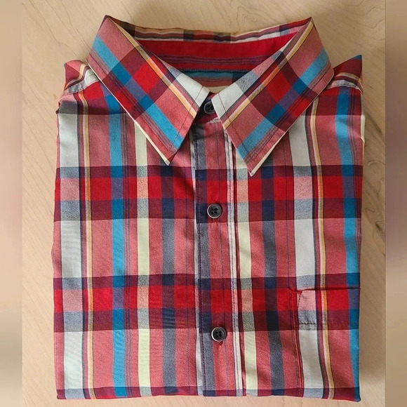NEW! MARMOT Short  Sleeves Plaid Shirt - Picture 5 of 10